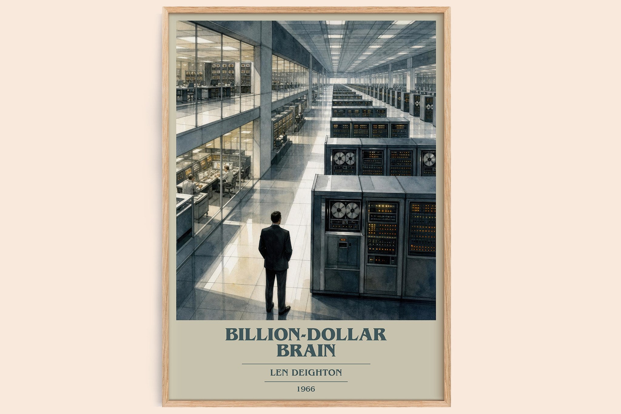Billion-Dollar Brain Book Cover Poster by Len Deighton