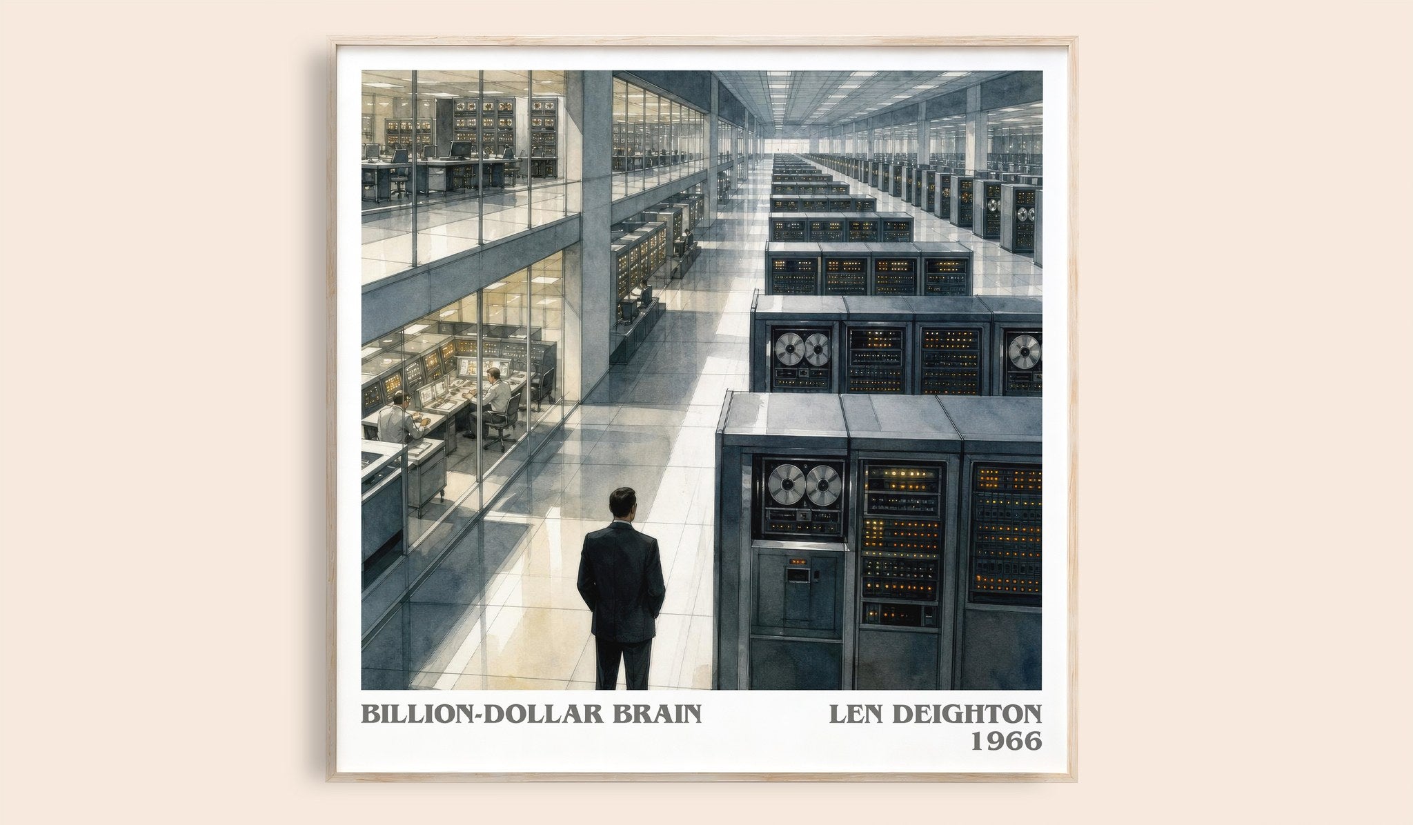 Billion-Dollar Brain Literary Art Print by Len Deighton