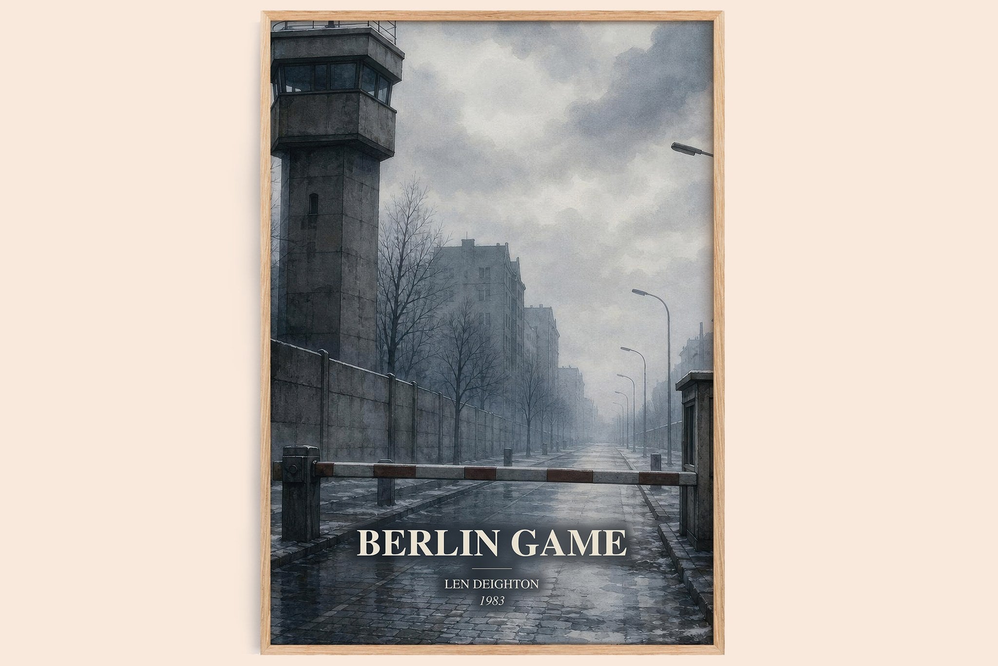 Berlin Game Book Watercolour Illustration by Len Deighton