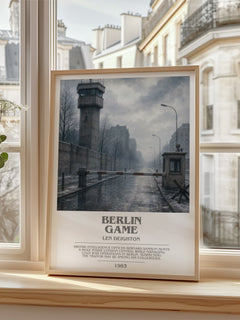 Berlin Game bookish poster colour and style options – Len Deighton book art