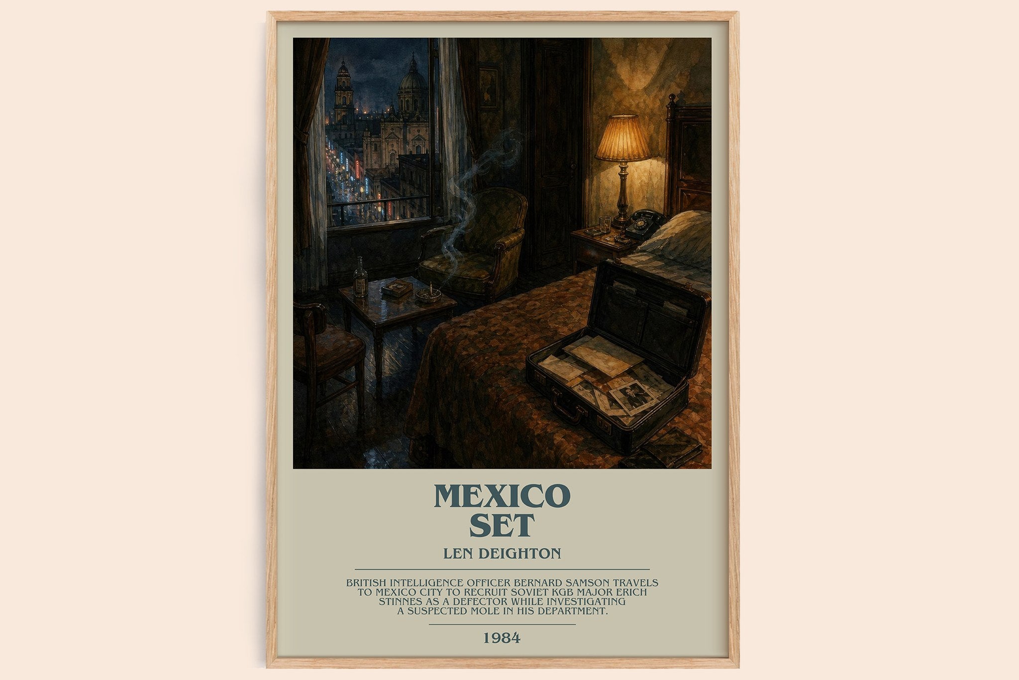 Mexico Set Bookish Wall Art by Len Deighton
