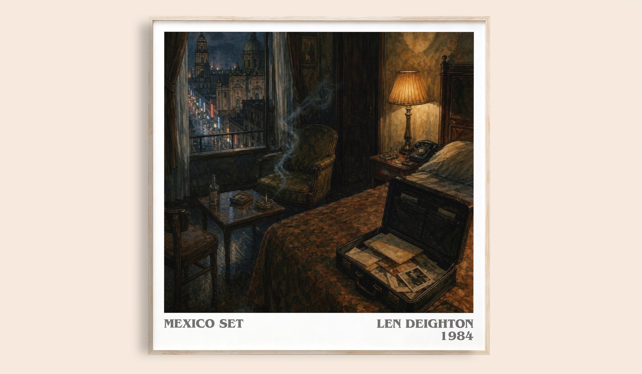 Mexico Set Literary Art Print by Len Deighton