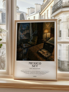 Mexico Set bookish poster colour and style options – Len Deighton book art
