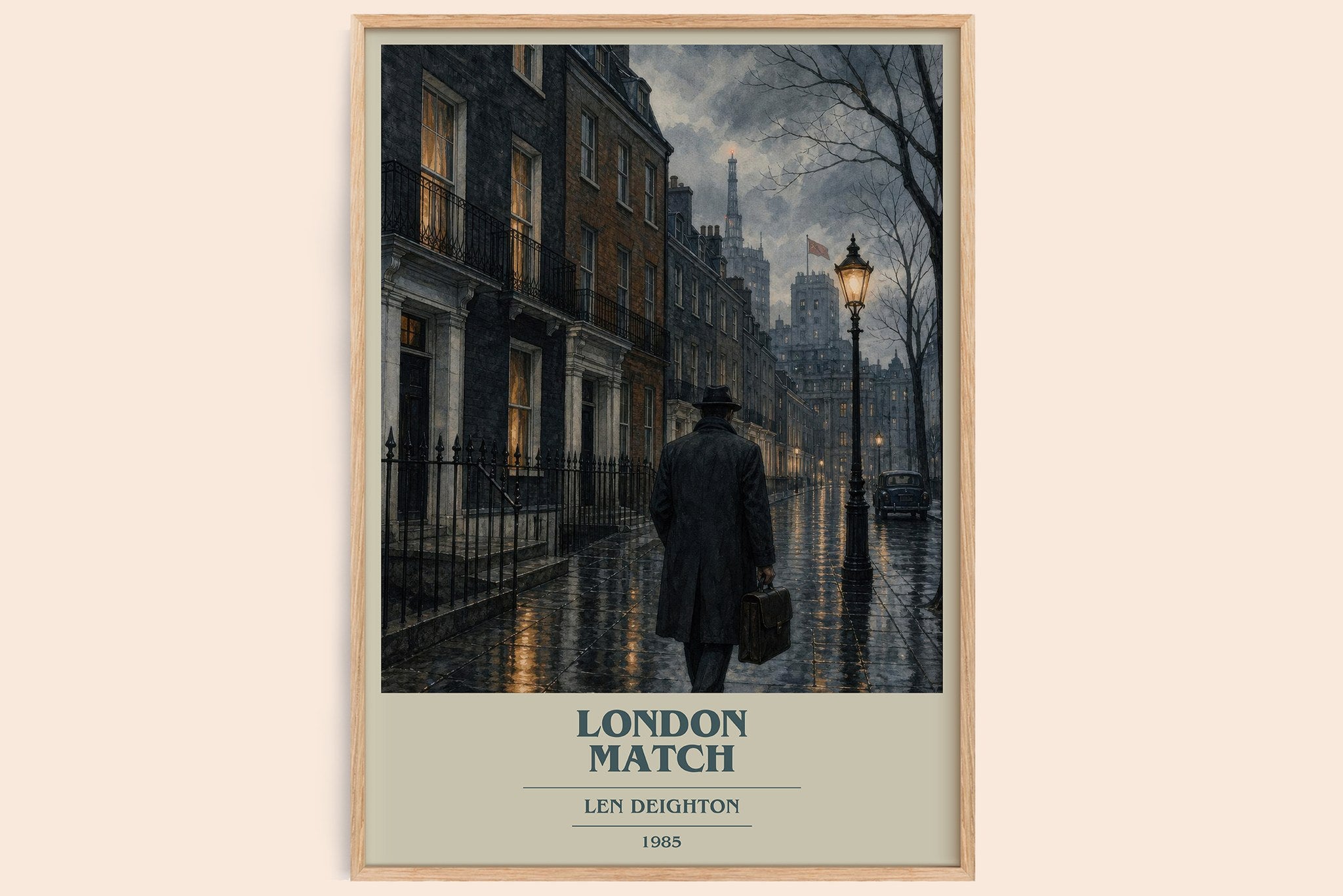 London Match Book Cover Poster by Len Deighton