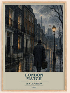 London Match Book Cover Poster by Len Deighton – image 1
