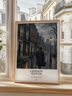 London Match Book Cover Poster by Len Deighton – image 2
