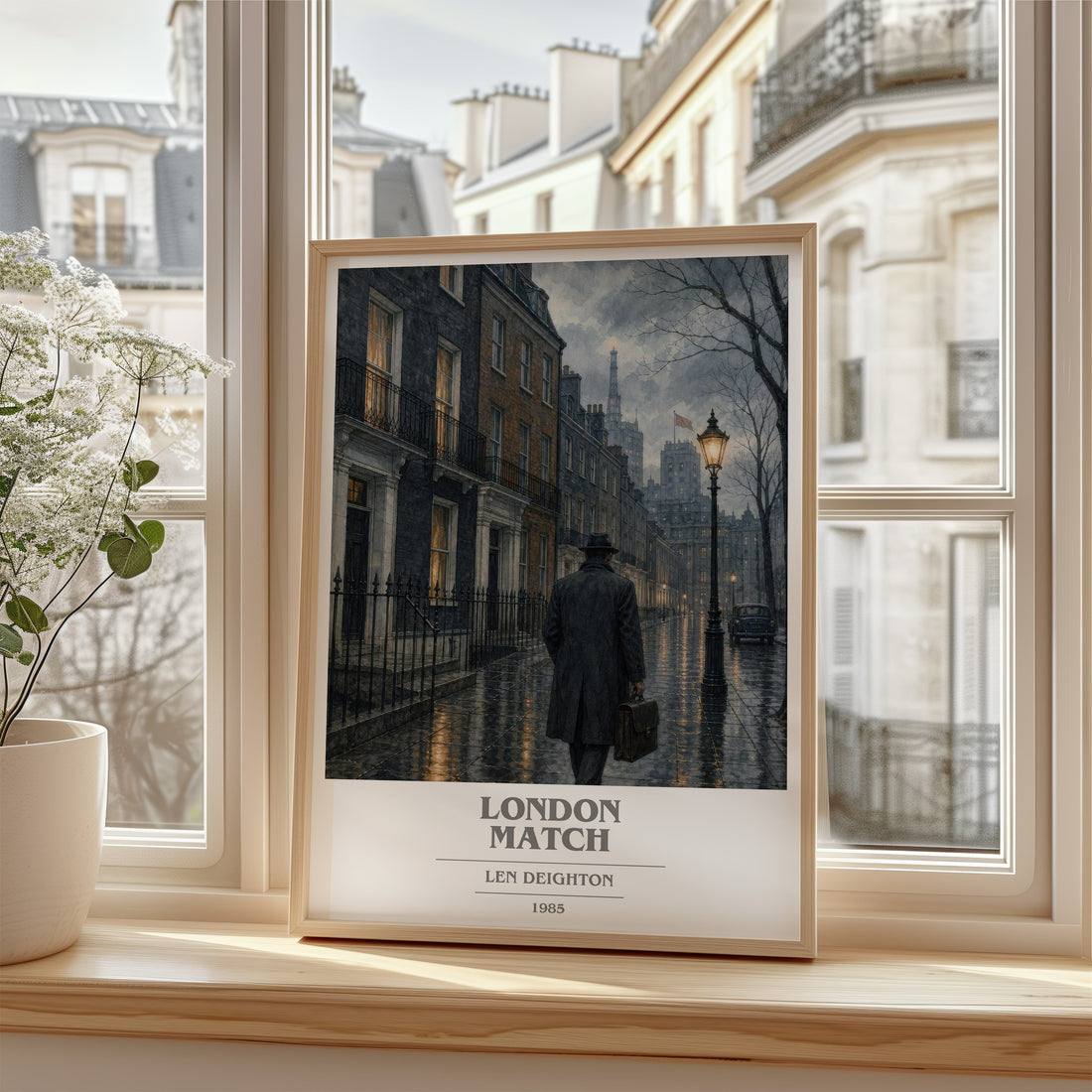 London Match book cover poster colour and style options – Len Deighton book art
