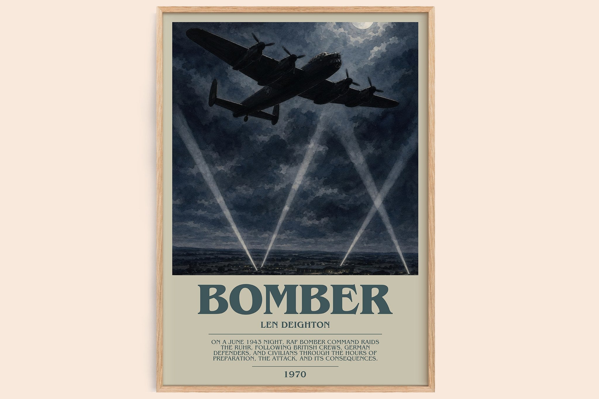 Bomber Bookish Wall Art by Len Deighton