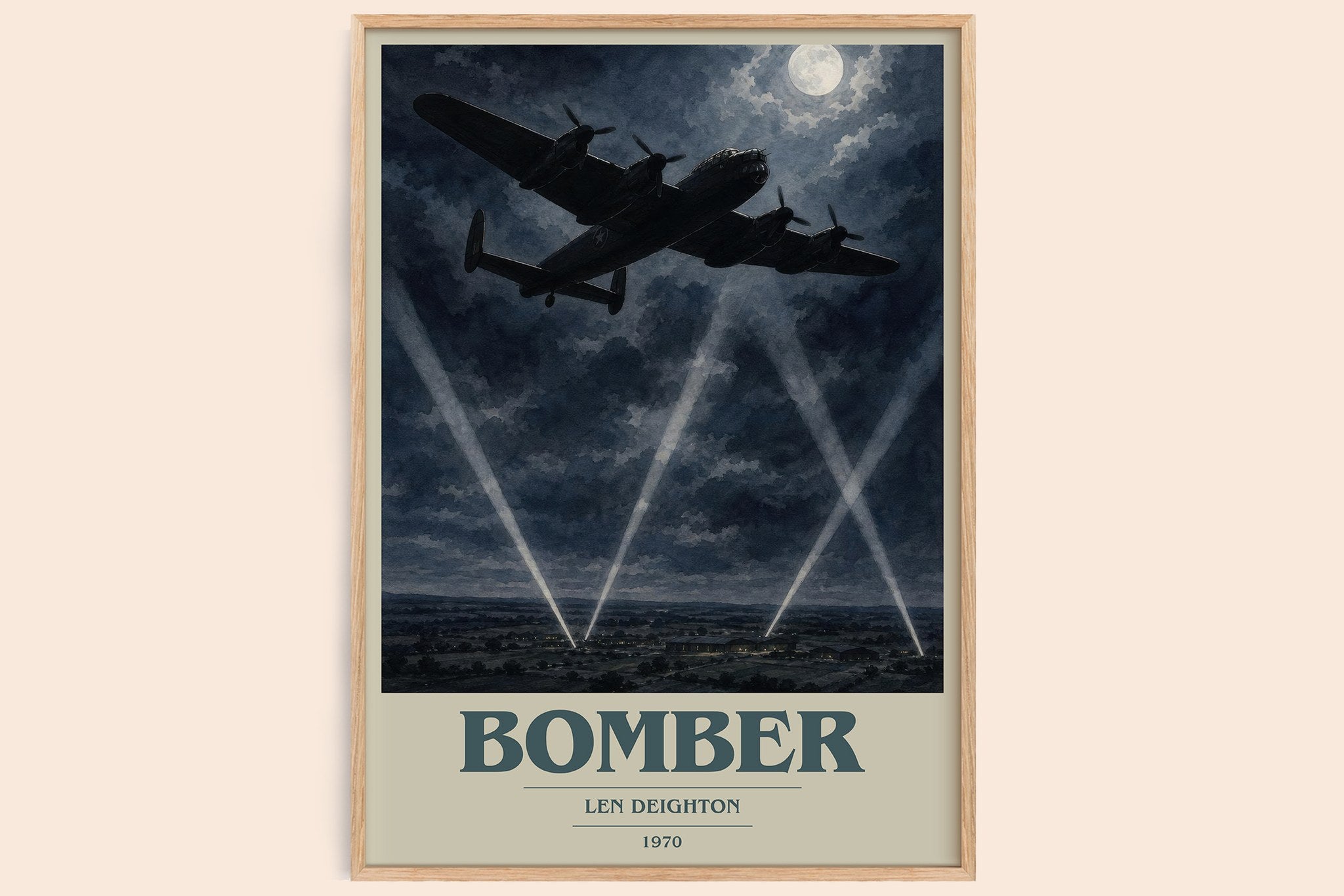 Bomber Book Cover Poster by Len Deighton