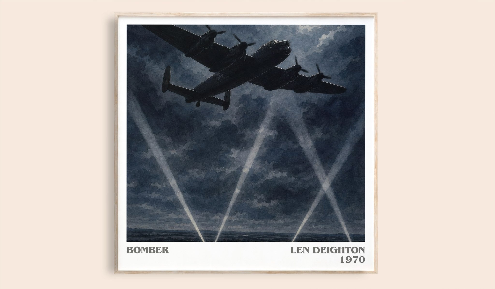 Bomber Literary Art Print by Len Deighton