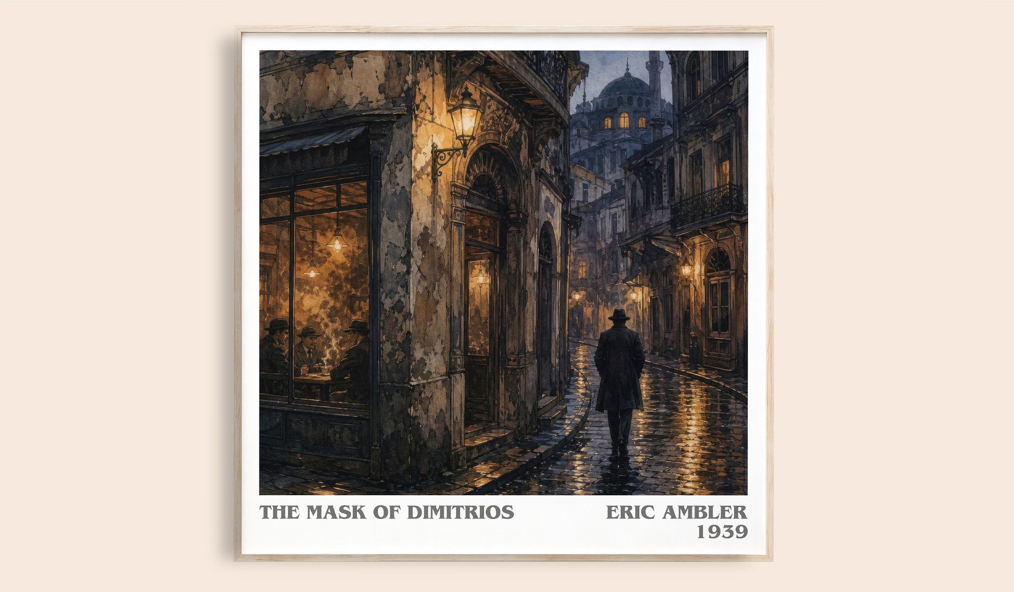 The Mask of Dimitrios Literary Art Print by Eric Ambler