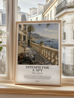 Epitaph for a Spy bookish poster colour and style options – Eric Ambler book art