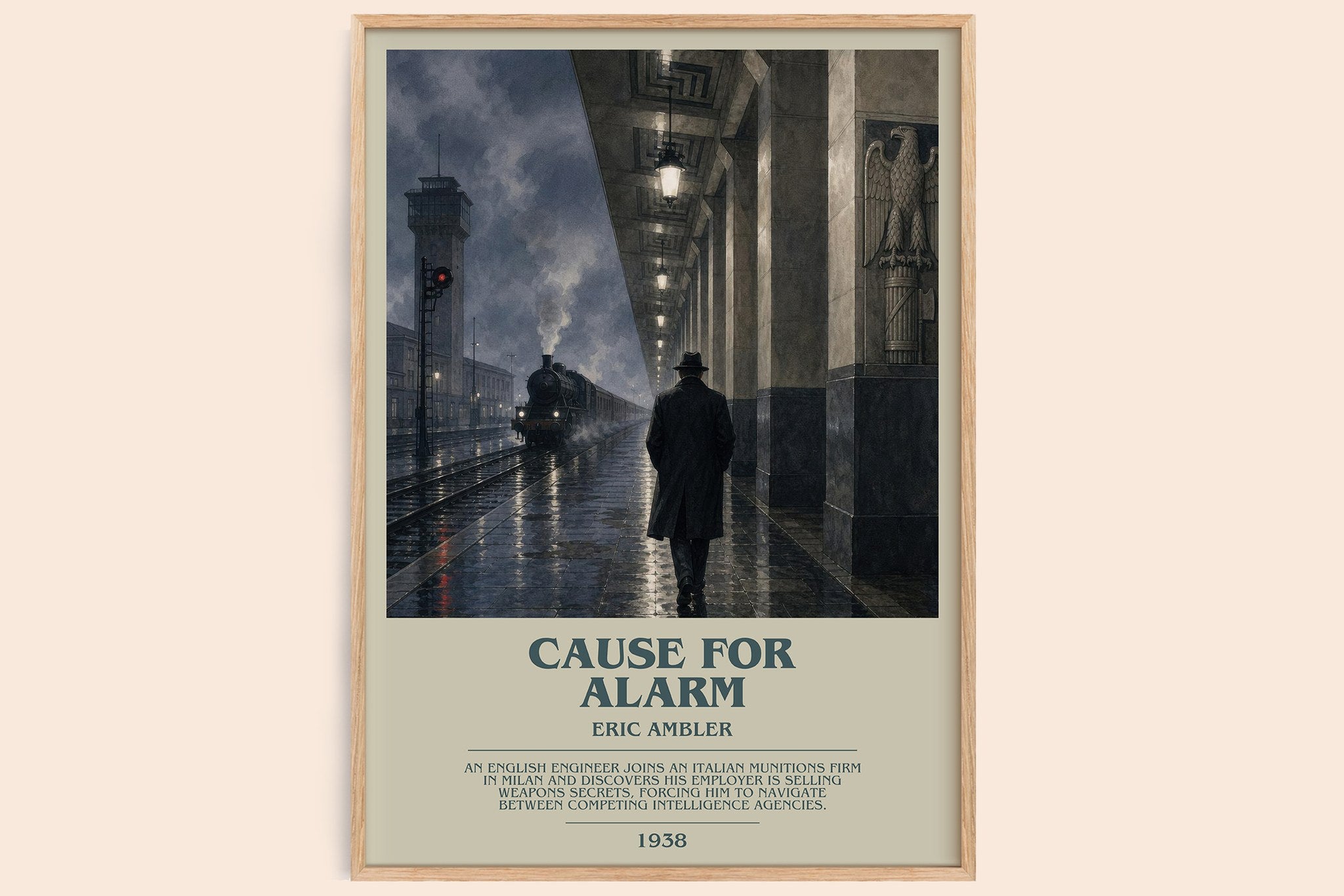 Cause for Alarm Bookish Wall Art by Eric Ambler