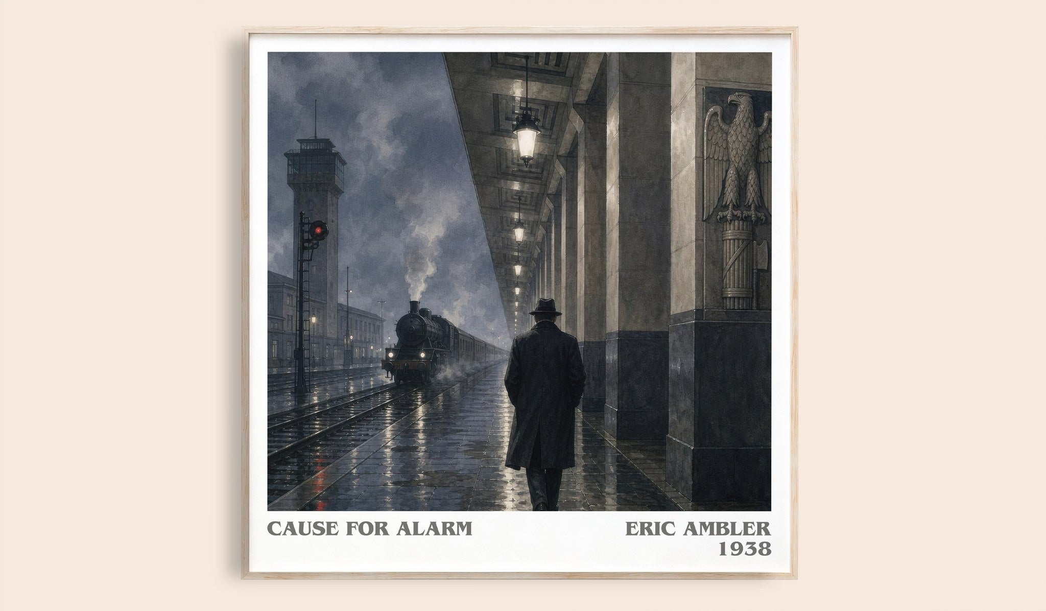 Cause for Alarm Literary Art Print by Eric Ambler