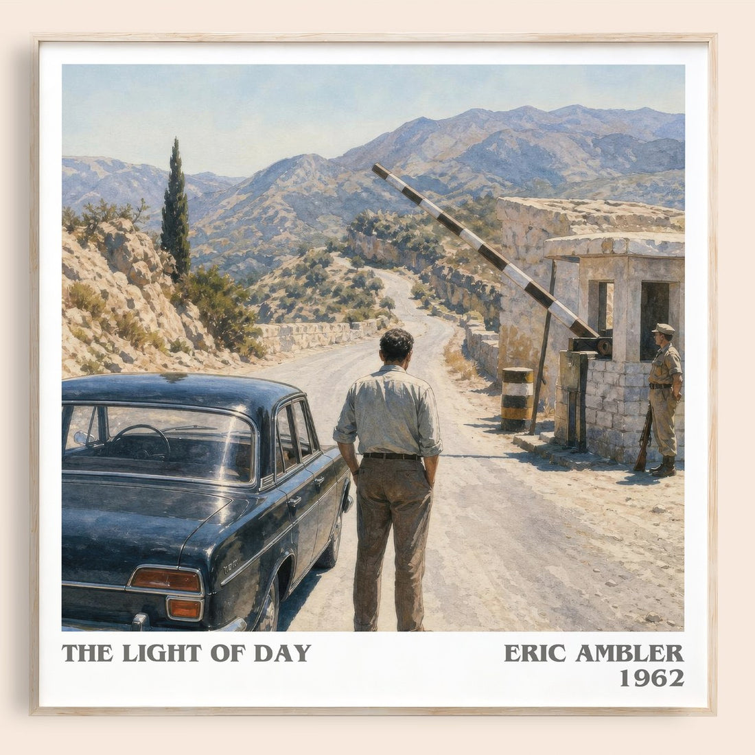 The Light of Day literary book poster by Eric Ambler – framed literary art print
