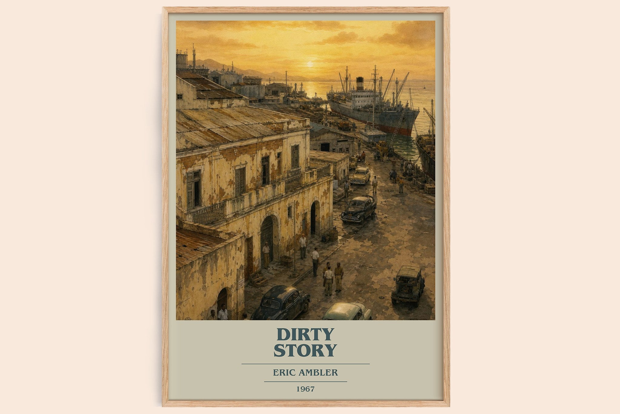 Dirty Story Book Cover Poster by Eric Ambler