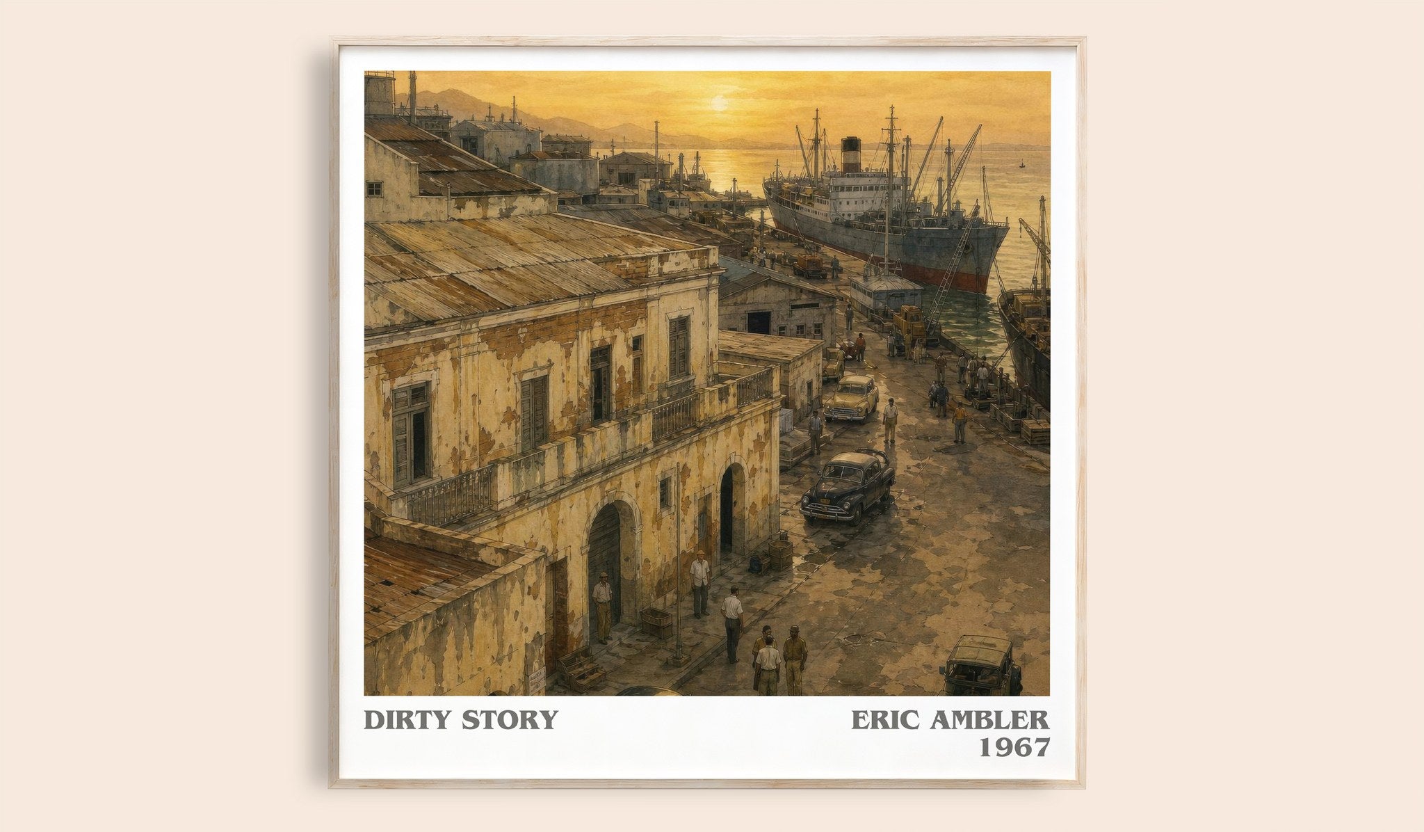 Dirty Story Literary Art Print by Eric Ambler