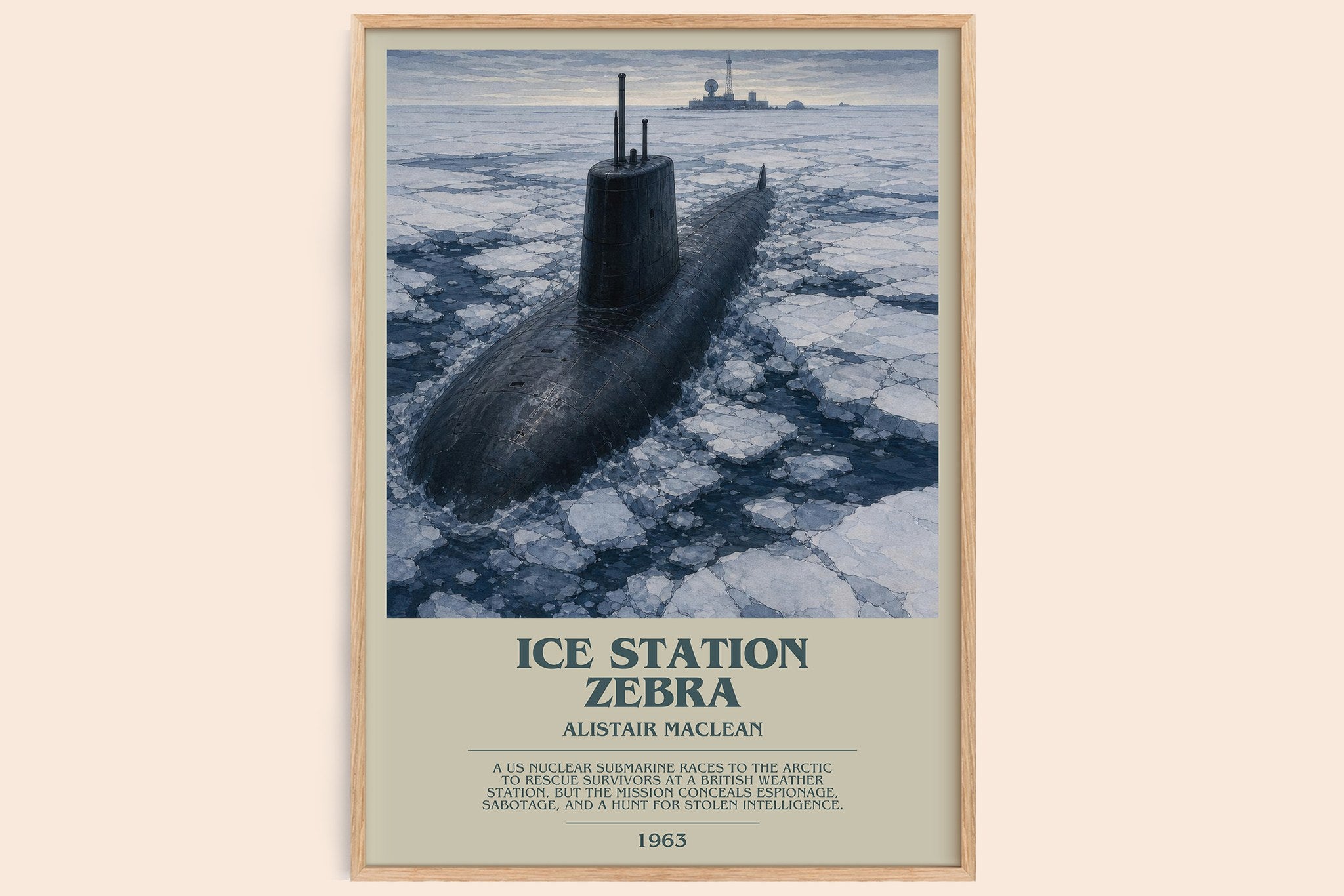 Ice Station Zebra Bookish Wall Art by Alistair MacLean