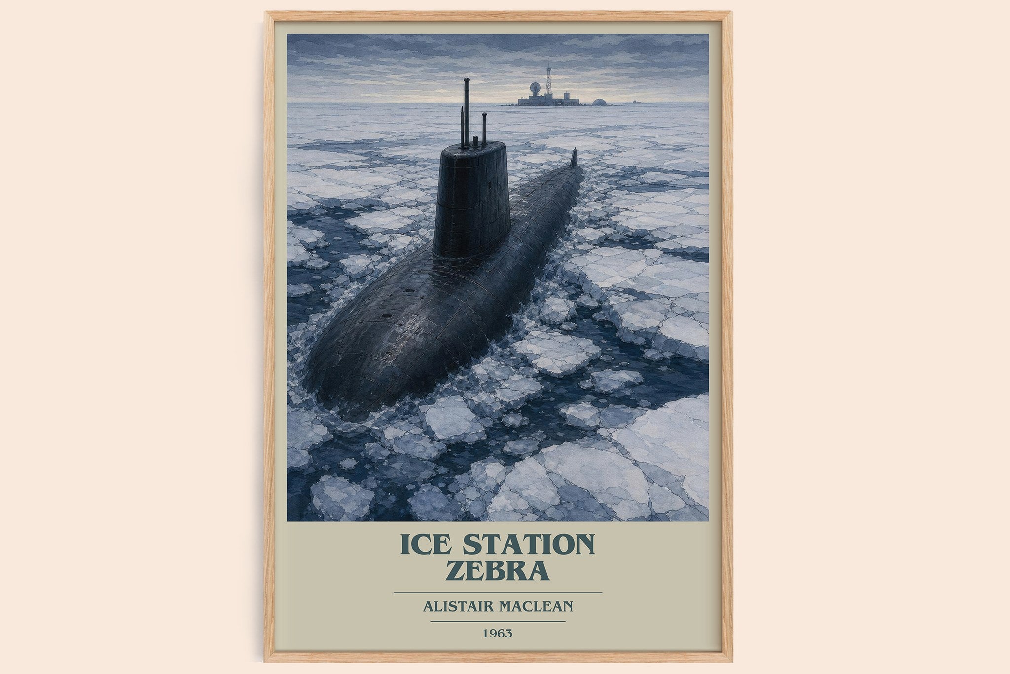 Ice Station Zebra Book Cover Poster by Alistair MacLean