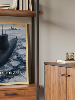 Ice Station Zebra book watercolour illustration paper finish options – matte satin gloss