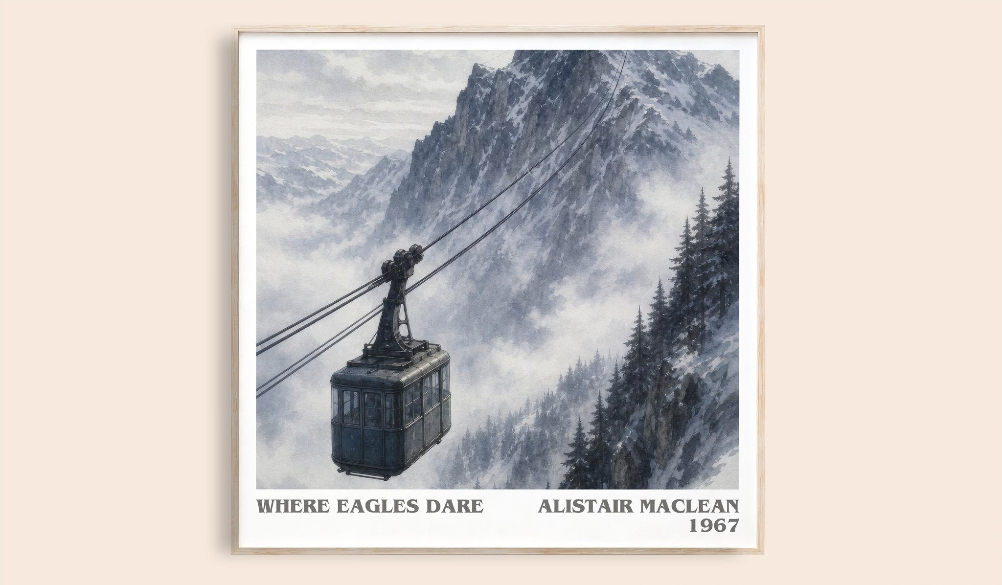 Where Eagles Dare Literary Art Print by Alistair MacLean