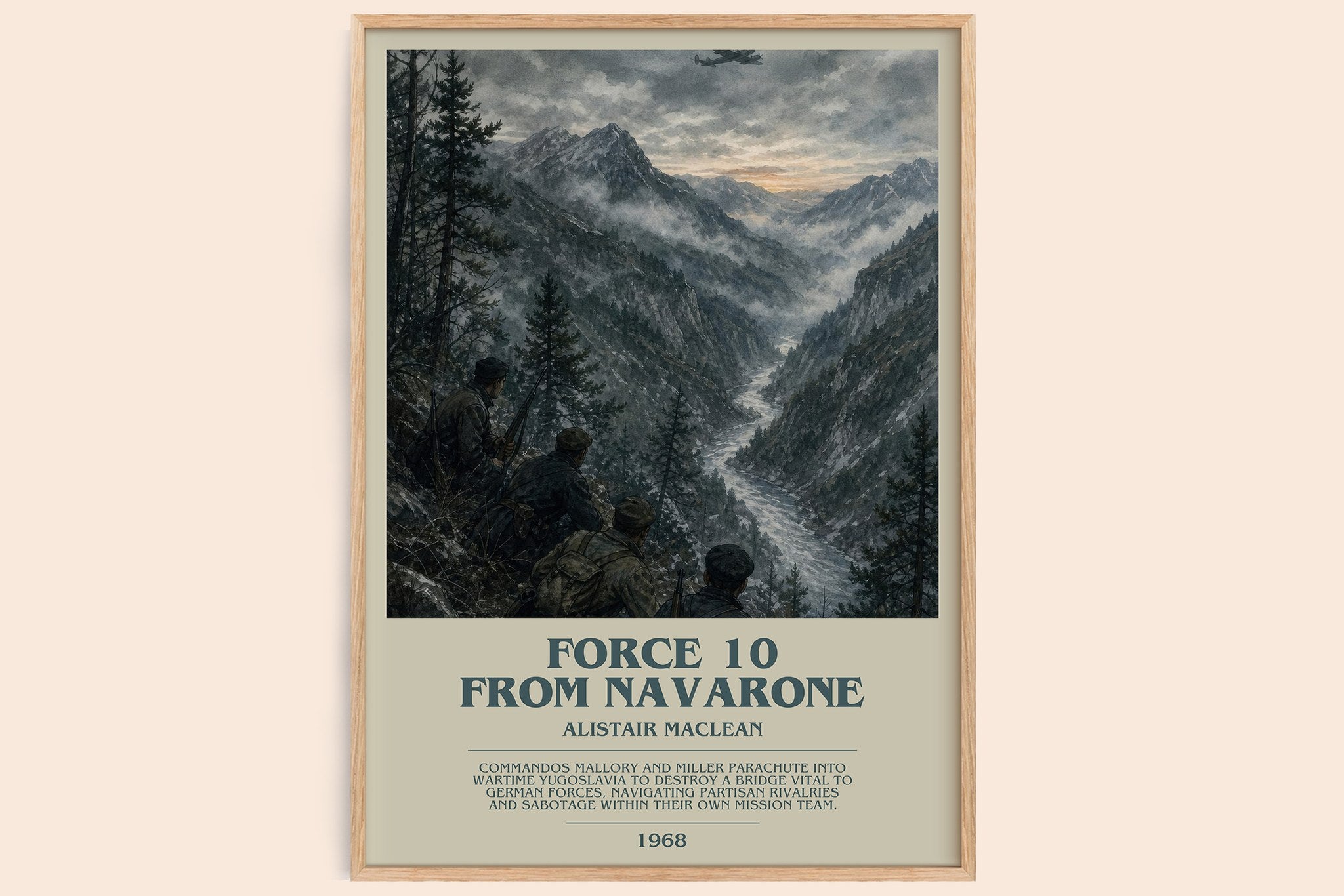 Force 10 from Navarone Bookish Wall Art by Alistair MacLean