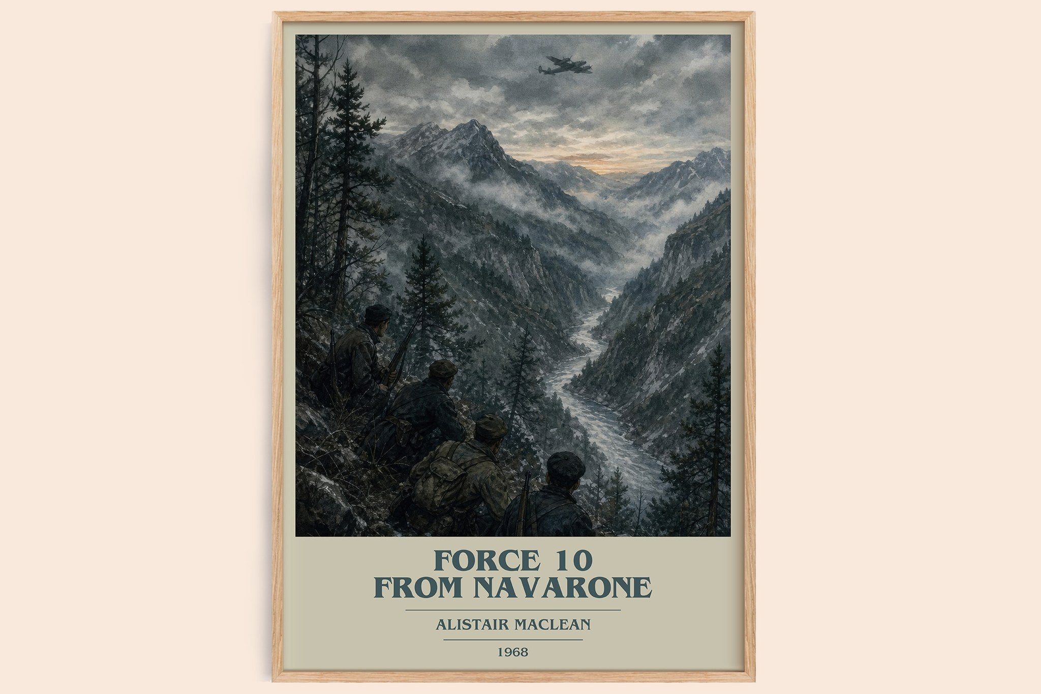 Force 10 from Navarone Book Cover Poster by Alistair MacLean