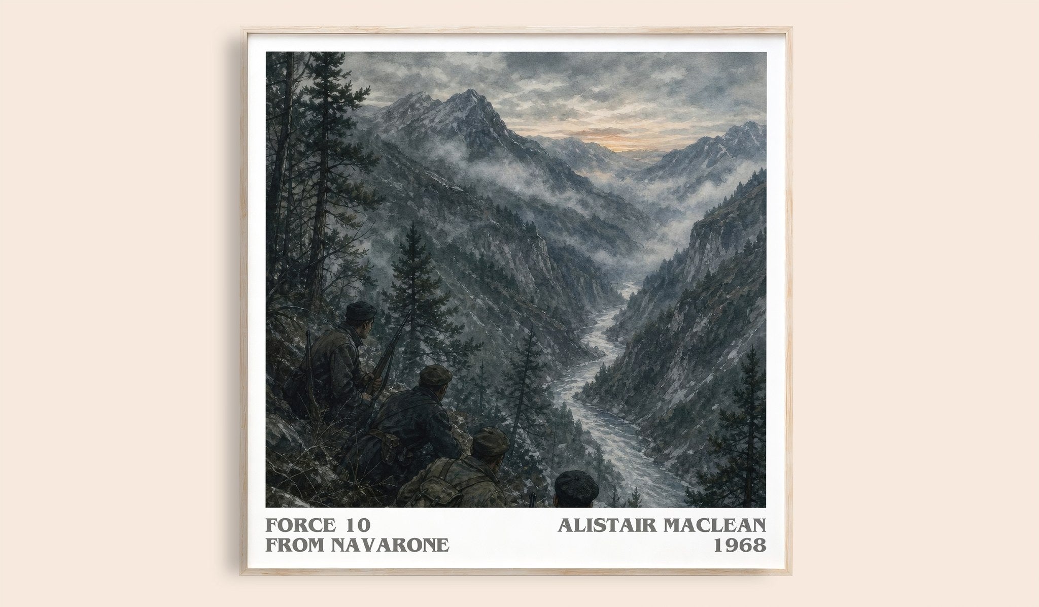 Force 10 from Navarone Literary Art Print by Alistair MacLean