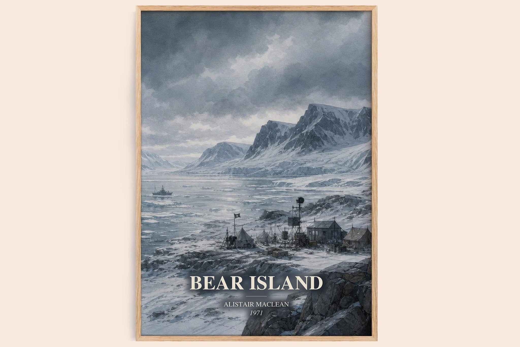 Bear Island Book Watercolour Illustration by Alistair MacLean