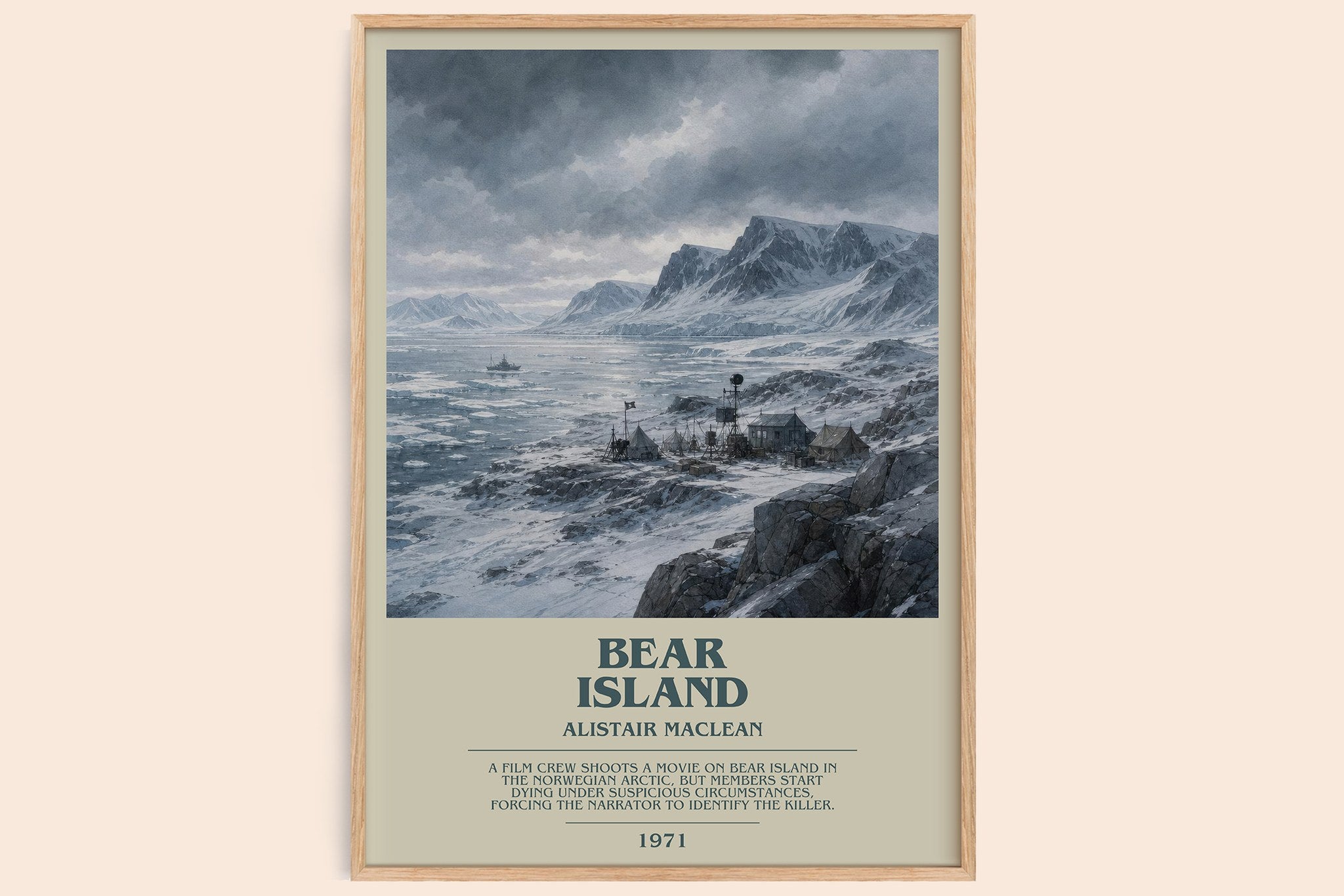 Bear Island Bookish Wall Art by Alistair MacLean