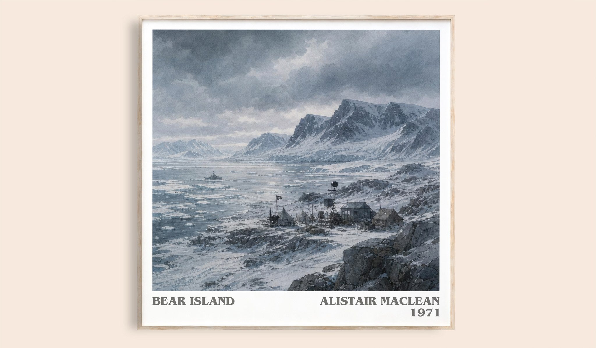 Bear Island Literary Art Print by Alistair MacLean