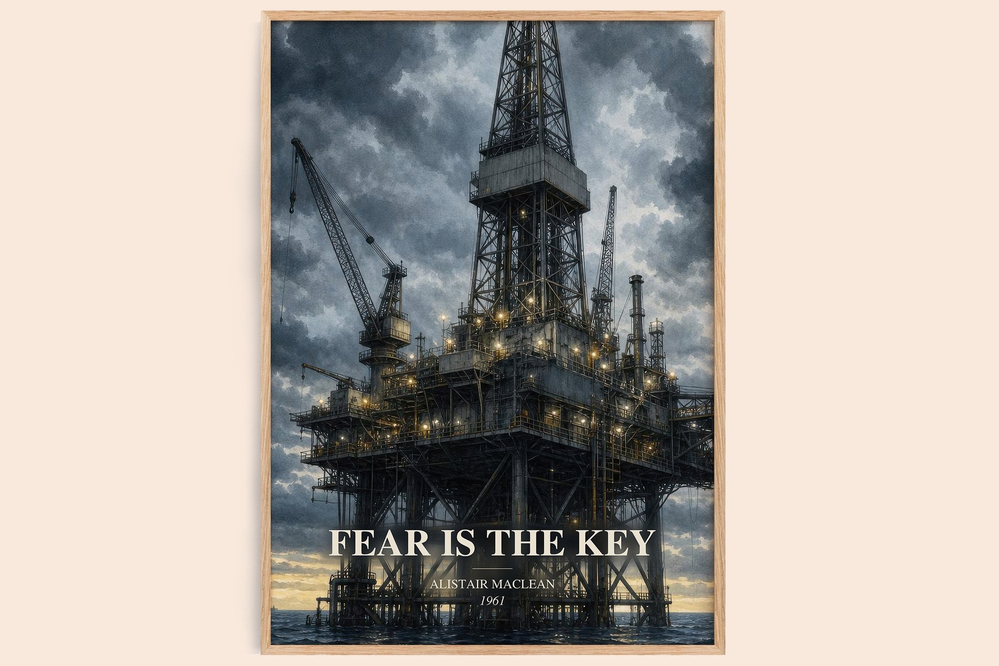 Fear Is the Key Book Watercolour Illustration by Alistair MacLean