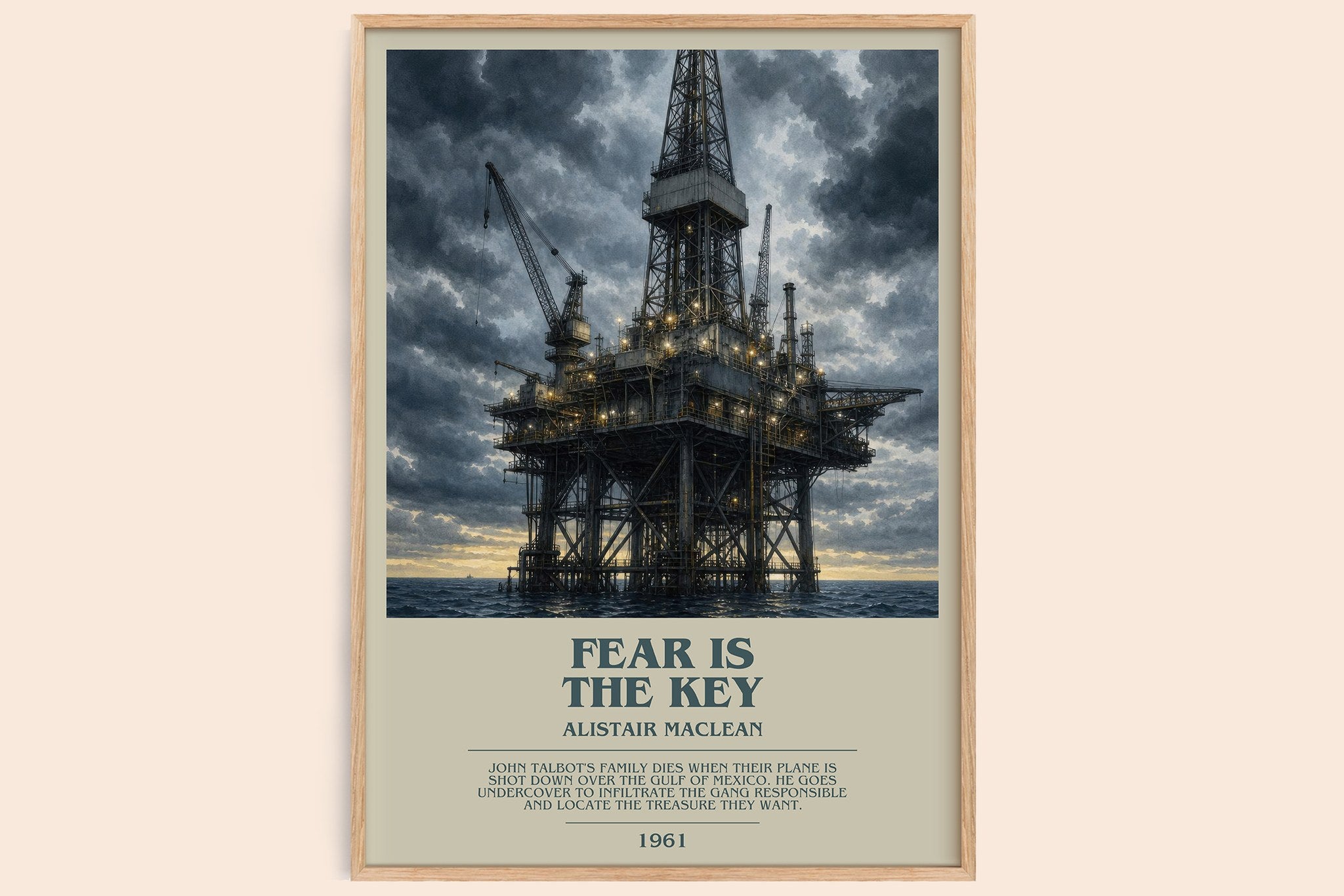 Fear Is the Key Bookish Wall Art by Alistair MacLean