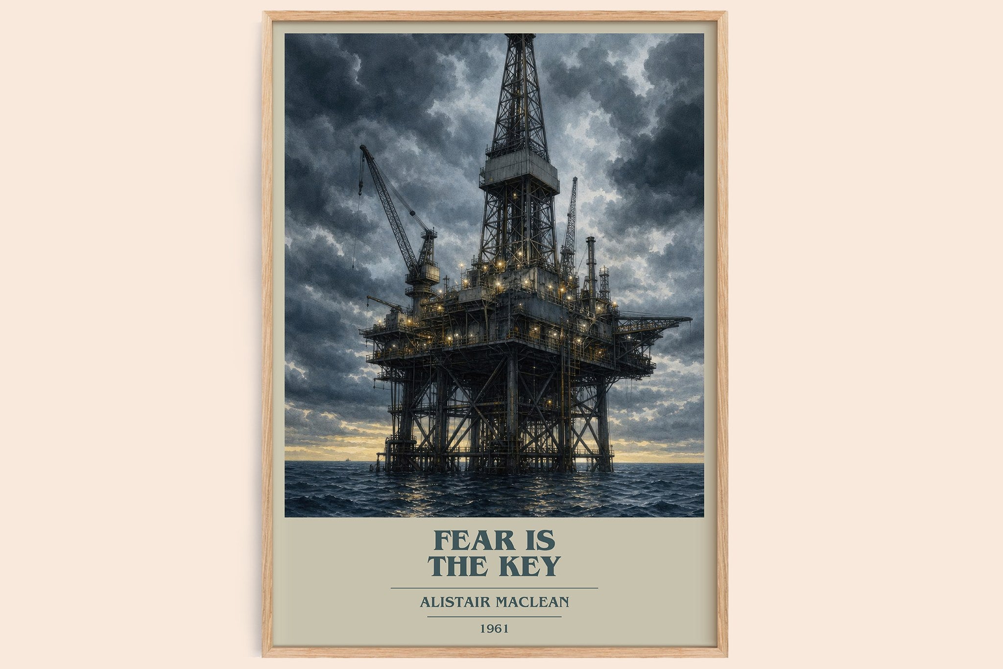 Fear Is the Key Book Cover Poster by Alistair MacLean
