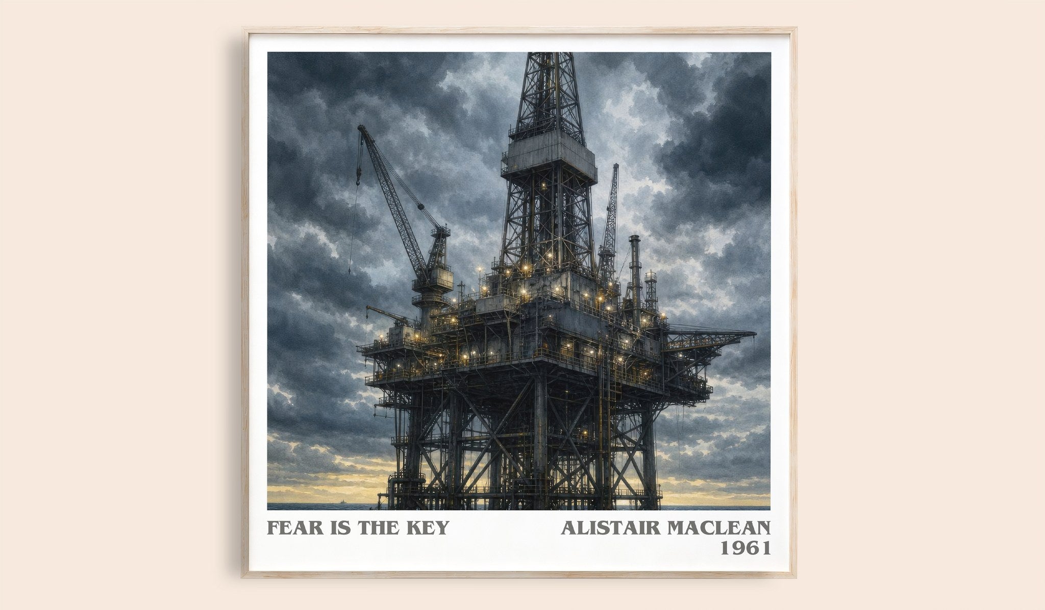Fear Is the Key Literary Art Print by Alistair MacLean