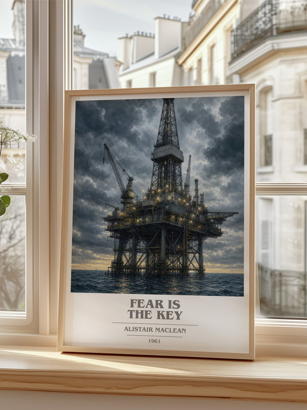 Fear Is the Key book cover poster colour and style options – Alistair MacLean book art