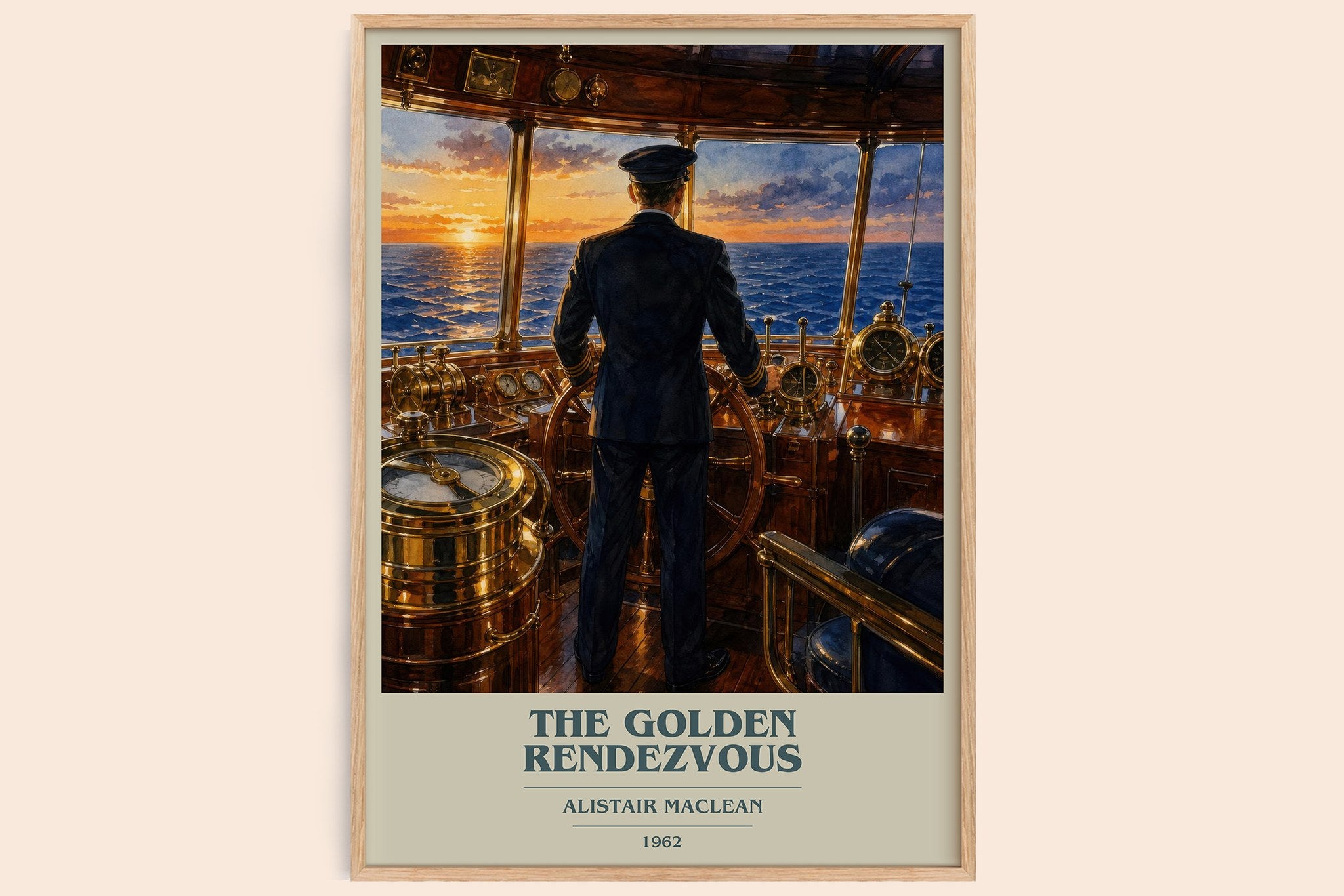 The Golden Rendezvous Book Cover Poster by Alistair MacLean