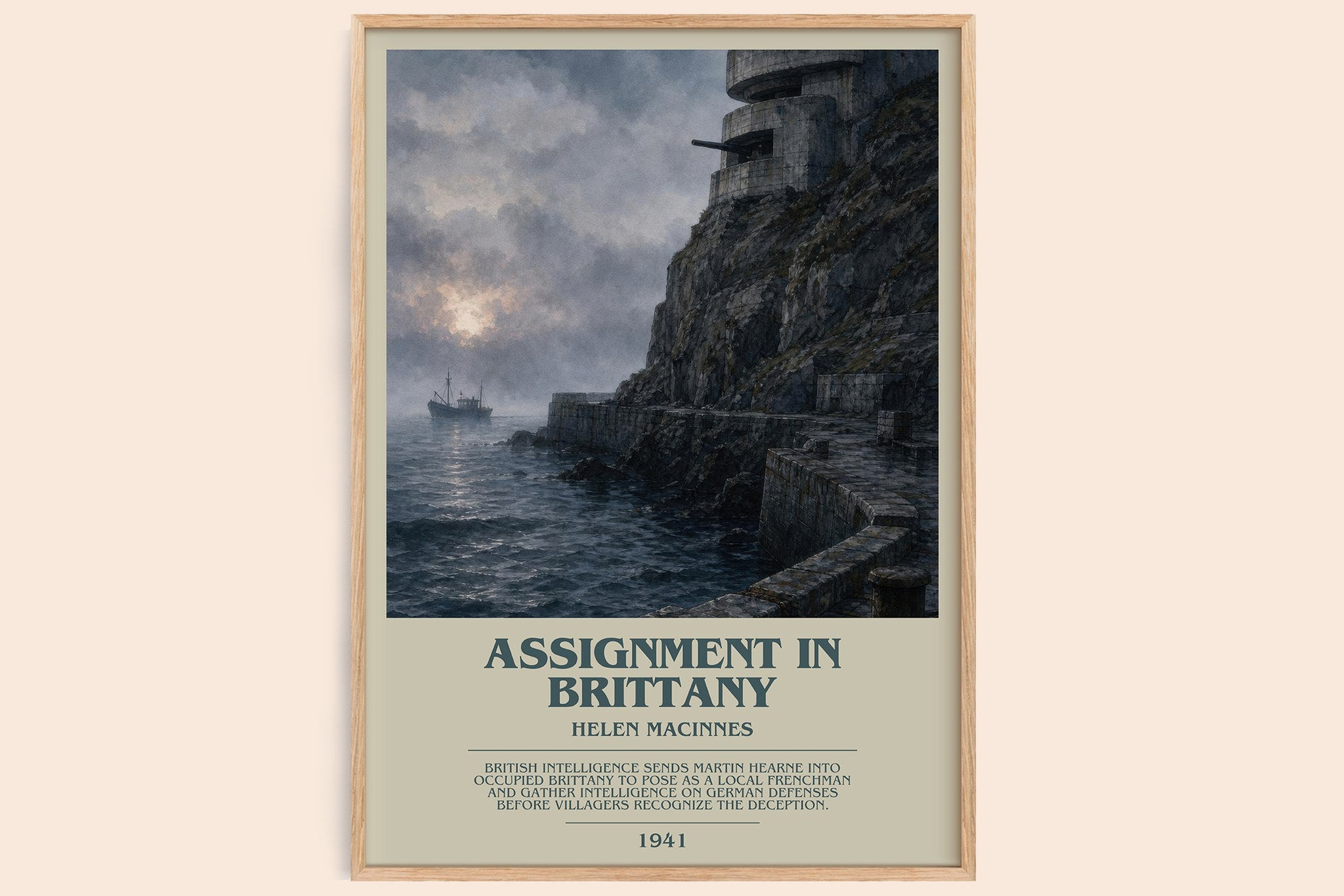Assignment in Brittany Bookish Wall Art by Helen MacInnes