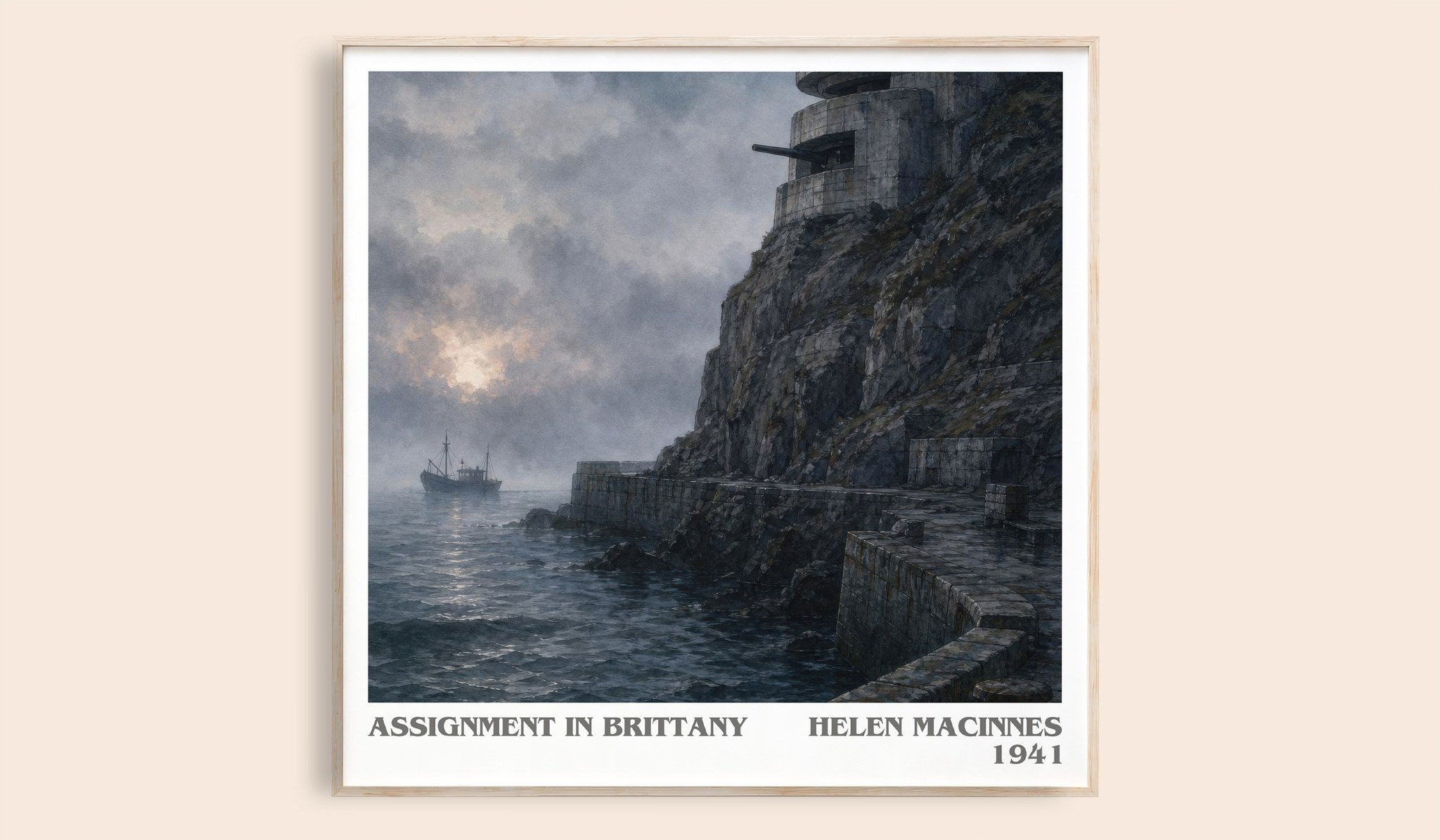 Assignment in Brittany Literary Art Print by Helen MacInnes