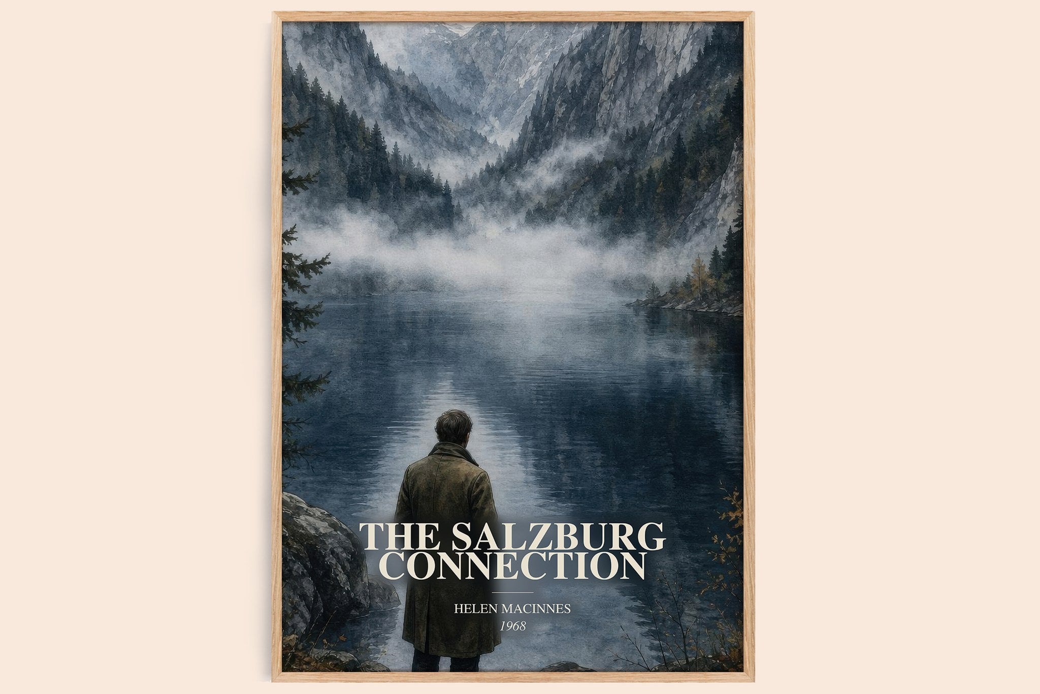 Salzburg Connection Book Watercolour Illustration by Helen MacInnes