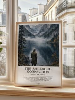 The Salzburg Connection bookish poster colour and style options – Helen MacInnes book art