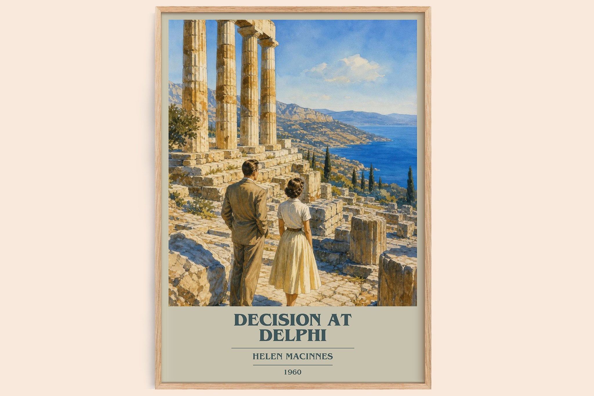 Decision at Delphi Book Cover Poster by Helen MacInnes