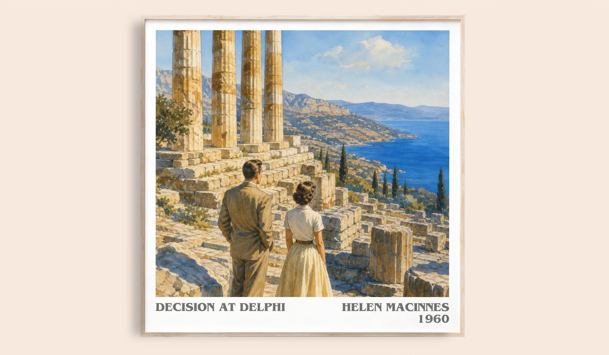 Decision at Delphi Literary Art Print by Helen MacInnes