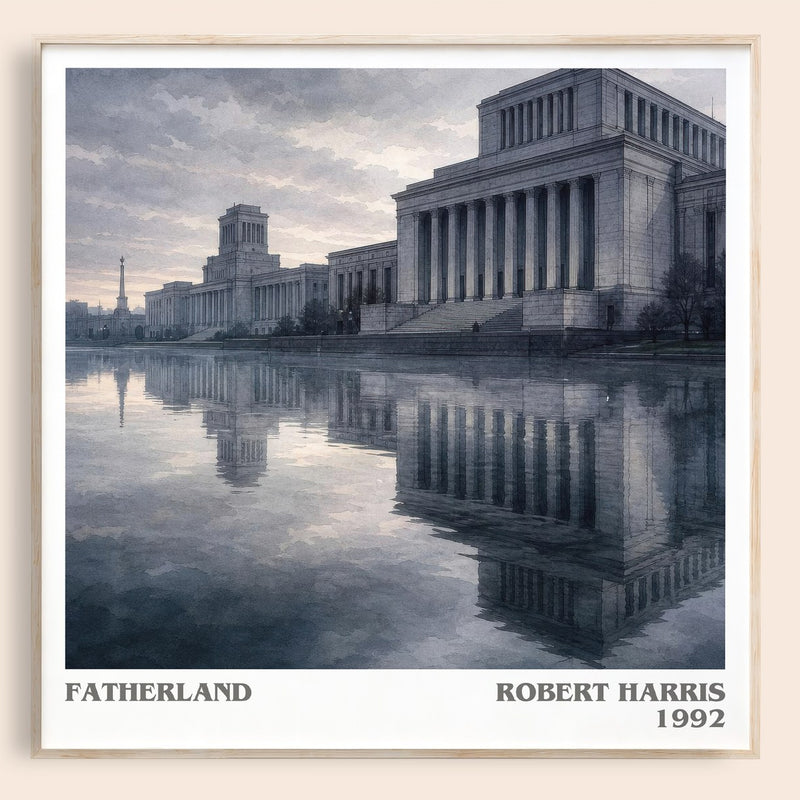 Fatherland literary book poster by Robert Harris – framed literary art print