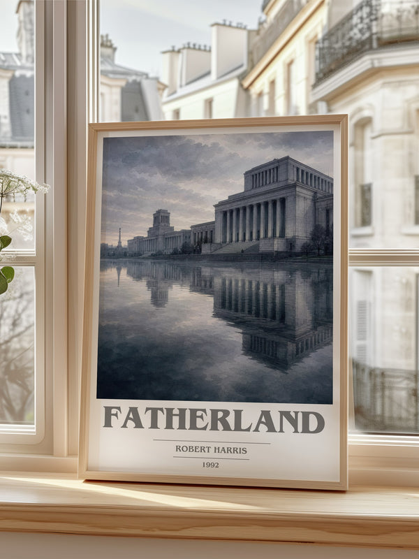Fatherland book cover poster colour and style options – Robert Harris book art