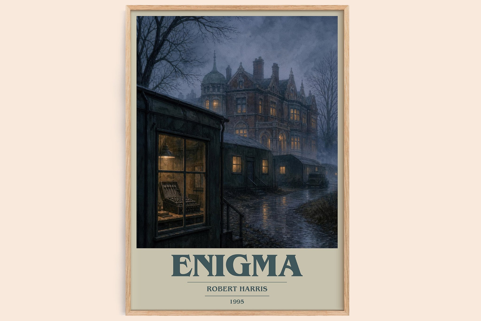 Enigma Book Cover Poster by Robert Harris