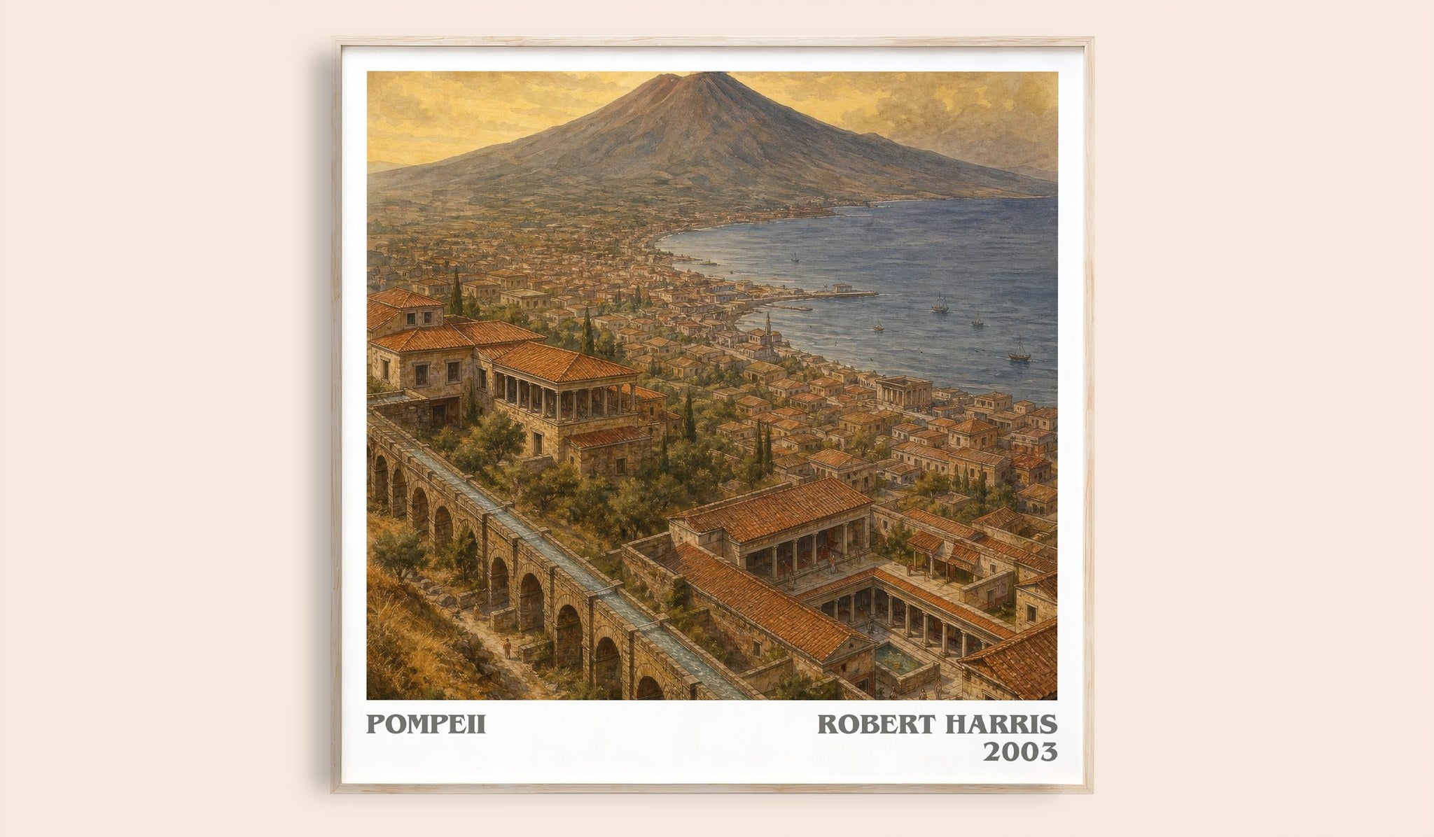 Pompeii Literary Art Print by Robert Harris