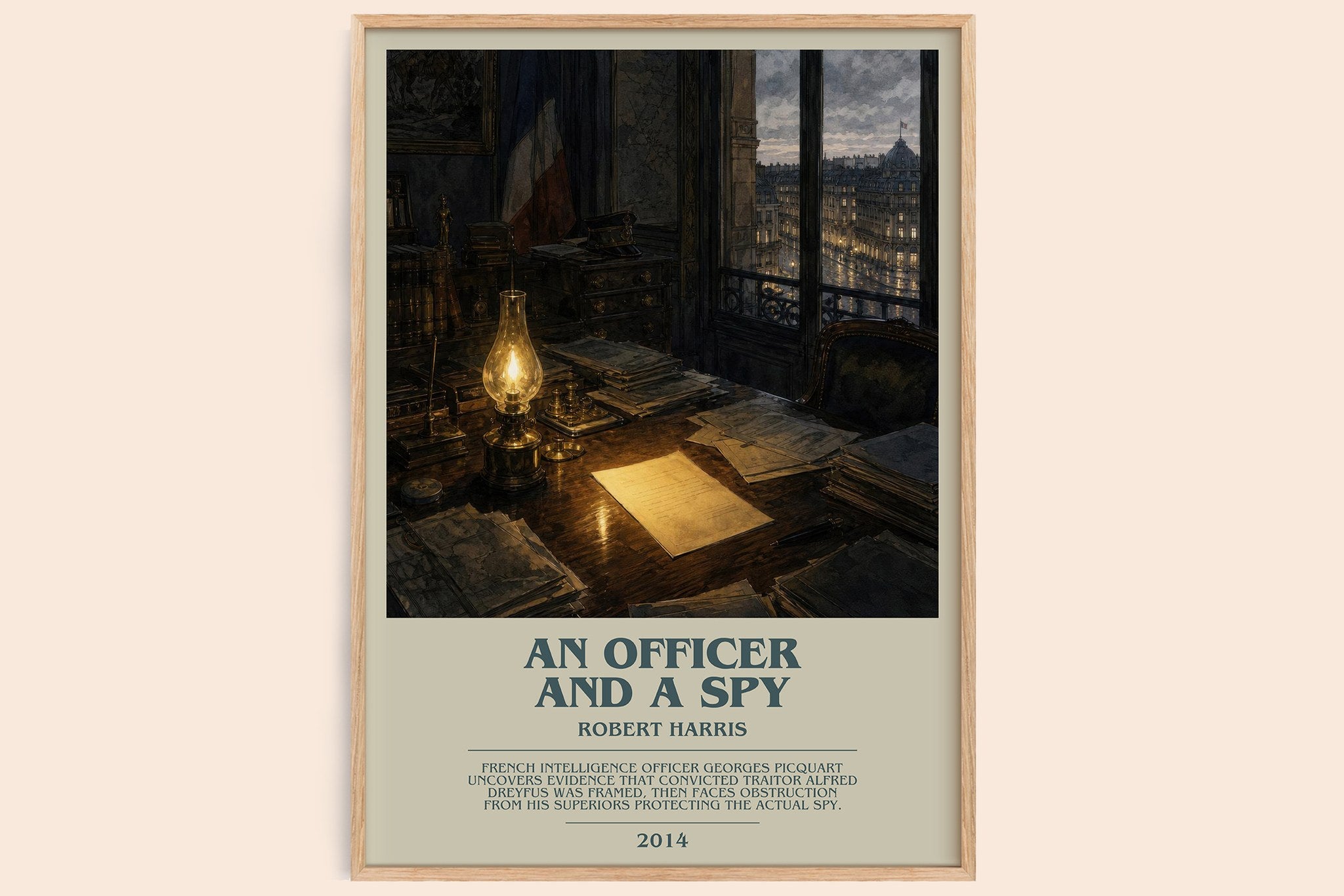 An Officer and a Spy Bookish Wall Art by Robert Harris