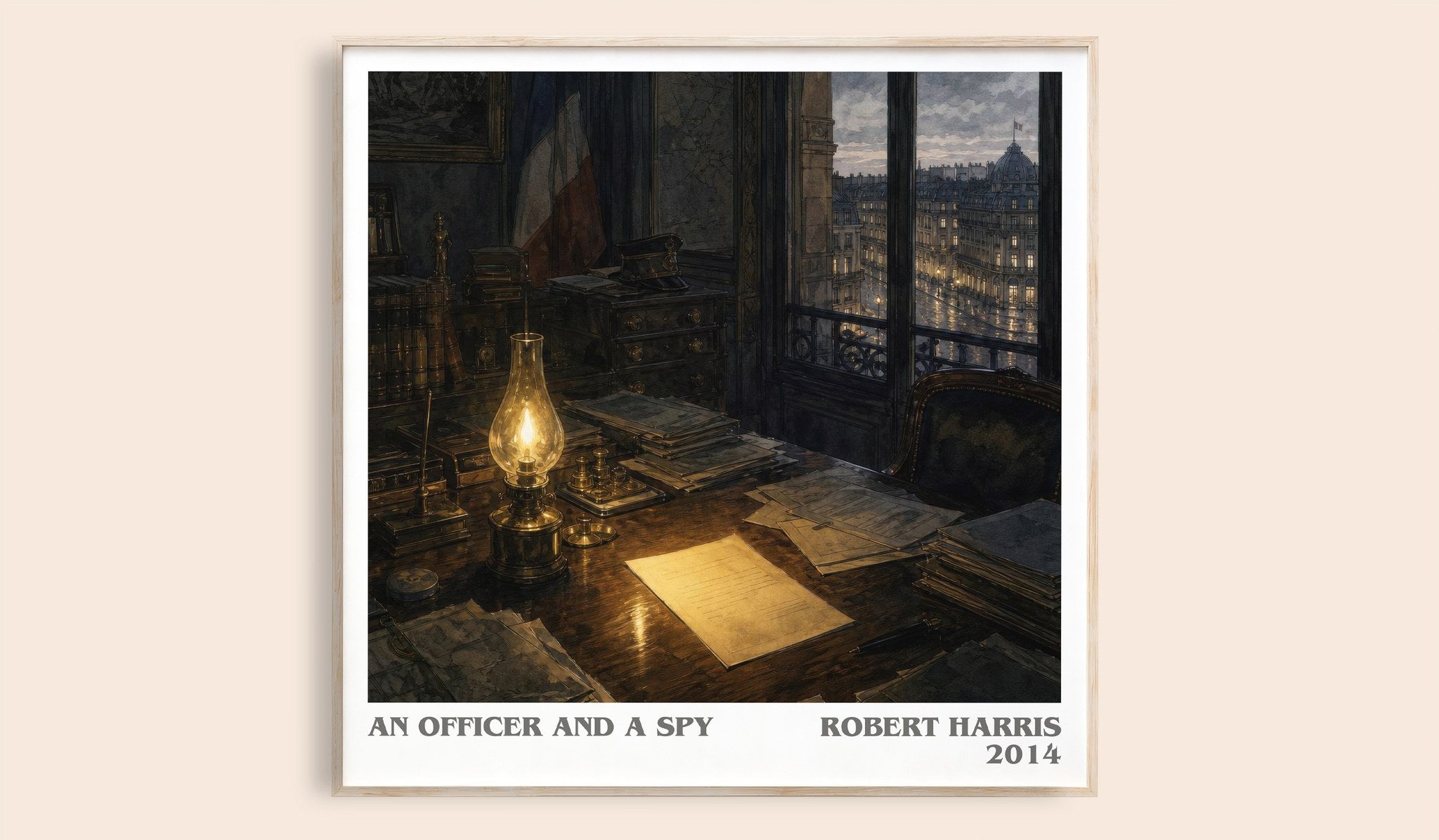 An Officer and a Spy Literary Art Print by Robert Harris