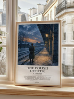 The Polish Officer bookish poster colour and style options – Alan Furst book art